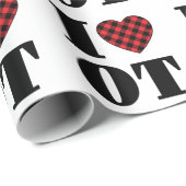 Papier Cadeau J'adore l'ergothérapie (Coin rond)