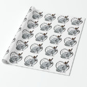 Papier cadeau J'adore les lapins (Déroulé)