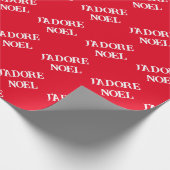 Papier Cadeau J'adore Noel papier d'emballage Noël (Coin)