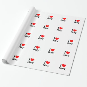 Papier Cadeau j'adore rory