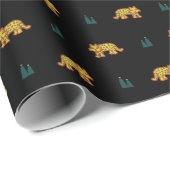 Papier Cadeau Jaguar pattern wrapping paper (Coin rond)