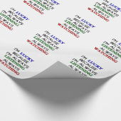 Papier Cadeau J'ai de la chance (Coin)