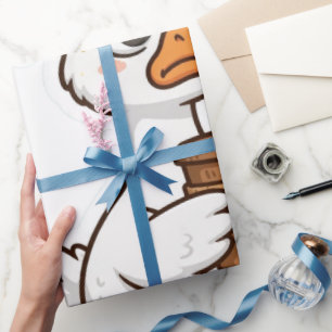 Papier Cadeau J'ai de l'anxiété mais le café aide Drôle