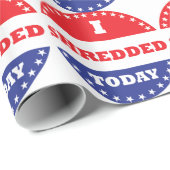 Papier Cadeau J'ai déchiré aujourd'hui (Coin rond)