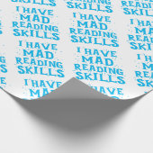 Papier Cadeau j'ai des qualifications de lecture folles (Coin)