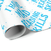 Papier Cadeau j'ai des qualifications de lecture folles (Coin rond)