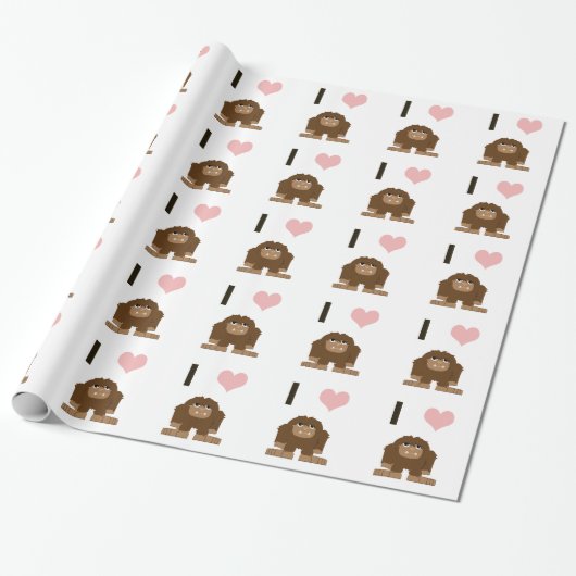 Papier Cadeau J'ai du coeur (Déroulé)