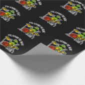 Papier Cadeau J'ai Gourd The Beat Funny Drummer Pun Dark BG (Coin)