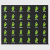 Papier Cadeau J'ai Gourd Your Back Funny Veggie Pun Dark BG (Plat)