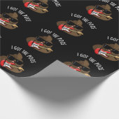 Papier Cadeau J'Ai Le Poos Funny Poop Blues Pun (Coin)