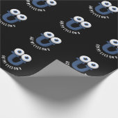 Papier Cadeau J'Ai Les Yeux Sur U Funny Alphabet Pun Dark BG (Coin)