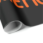 Papier Cadeau J'ai tellement chaud que j'ai mon propre pompier (Coin rond)