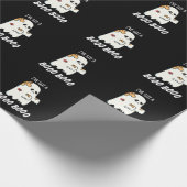 Papier Cadeau J'ai un Boo Boo Drôle Ghost Pun Dark BG (Coin)