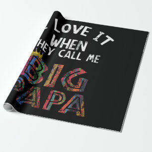 Papier Cadeau J'Aime Ça Quand Tu M'Appelles Gig Papa Shirt Hip 