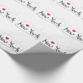 Papier Cadeau J'aime (coeur) New York, New York (Coin)
