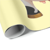Papier Cadeau J'Aime Cows Art Thunder_Cove (Coin rond)
