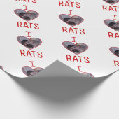 Papier Cadeau J'aime des rats ! (Coin)