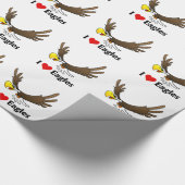 Papier Cadeau J'aime Eagles (Coin)