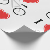 Papier Cadeau J'aime faire un cycle (Coin)