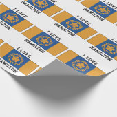 Papier Cadeau J'Aime Hamilton (Coin)