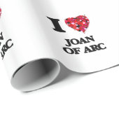 Papier Cadeau J'aime Jeanne d'Arc (Coin rond)