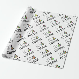 Papier Cadeau J'aime la chimie