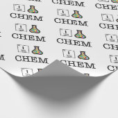 Papier Cadeau J'aime la chimie (Coin)