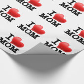 Papier Cadeau J'aime la maman (Coin)