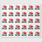 Papier Cadeau J'aime la maman (Plat)