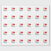 Papier Cadeau J'aime la physique (Plat)
