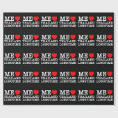 PAPIER CADEAU J'AIME LA THAÏLANDE LONGTEMPS (Plat)