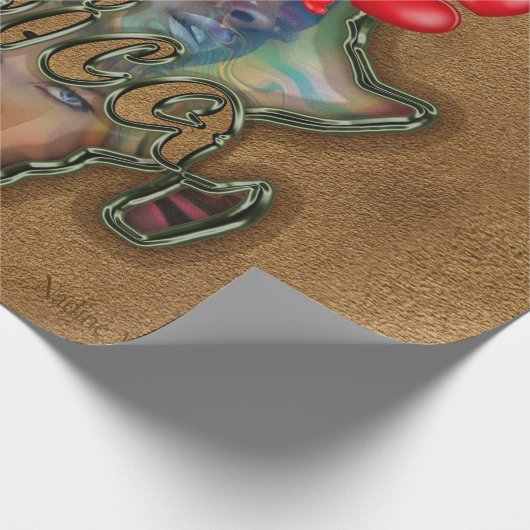 Papier Cadeau J'aime l'Afrique en tout-sur-impression (Coin)