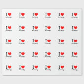 Papier Cadeau J'aime l'archéologie (Plat)