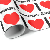 Papier Cadeau j'aime le basket (Coin rond)