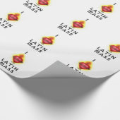 Papier Cadeau J'AIME le coeur sacré de masse latin de Jésus (Coin)