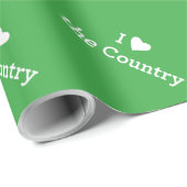 Papier Cadeau J'aime le pays (Coin rond)