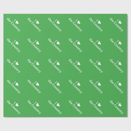 Papier Cadeau J'aime le pays (Plat)