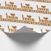 Papier Cadeau J'aime le poulet frit (Coin)