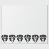 Papier Cadeau J'aime le rock (Plat)