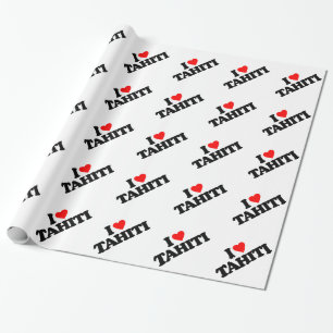 PAPIER CADEAU J'AIME LE TAHITI