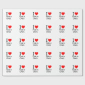 Papier Cadeau J'aime le trou dans un trou (Plat)