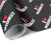 PAPIER CADEAU J'AIME LE WHISKEY (Coin rond)