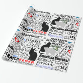 Papier Cadeau J'aime les chats (Déroulé)