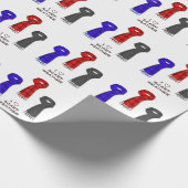 Papier Cadeau J'Aime Les Écharpes ! (Coin)