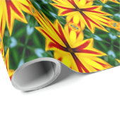 Papier Cadeau J'Aime Les Fleurs Uniques (Coin rond)