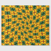 Papier Cadeau J'Aime Les Fleurs Uniques (Plat)