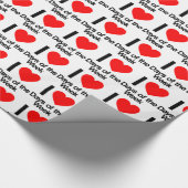 Papier Cadeau j'aime les jours de la semaine (Coin)