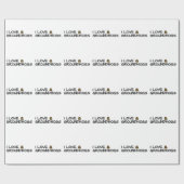 Papier Cadeau J'aime les marmottes (Plat)