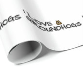 Papier Cadeau J'aime les marmottes (Coin rond)