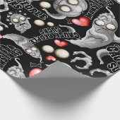 Papier Cadeau J'aime les monstres parce que les gens aiment les  (Coin)